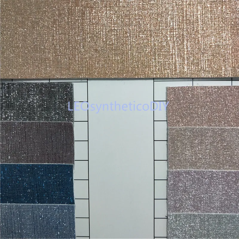 90X134CM Microfiber Glitter Fabric, Cuero Sintetico Chunky Glitter Leather For Making Bows Accessories LEOsyntheticoDIY P826