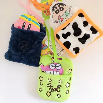 

Cartoon Plush Toy Crayon Shin-chan Kirby Shoulderbag Crossbody Bag Girl Birthday Christmas Gift #3254