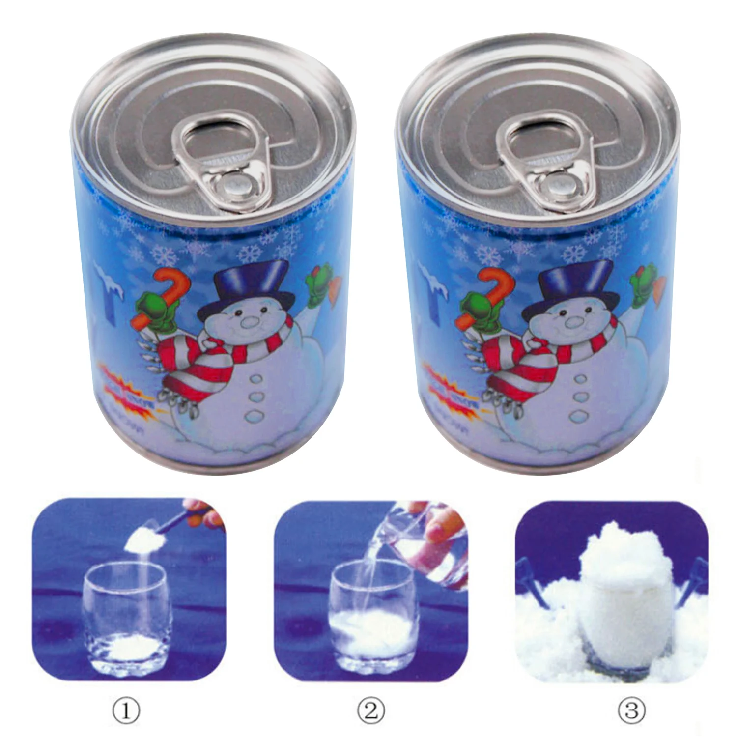 Behogar 2 шт. удивительные DIY мгновенный поддельные Моделирование Пушистый Snow Powder искусственный Снеж. Порошок для рождества, свадьбы, праздника, для праздников и вечеринок украшения