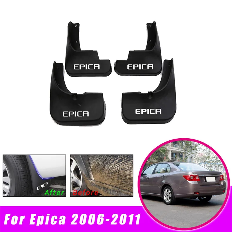 Автомобильные Брызговики для Chevrolet Holden/Epica 2006-2011 брызговики Брызговики 4 шт - Цвет: Белый