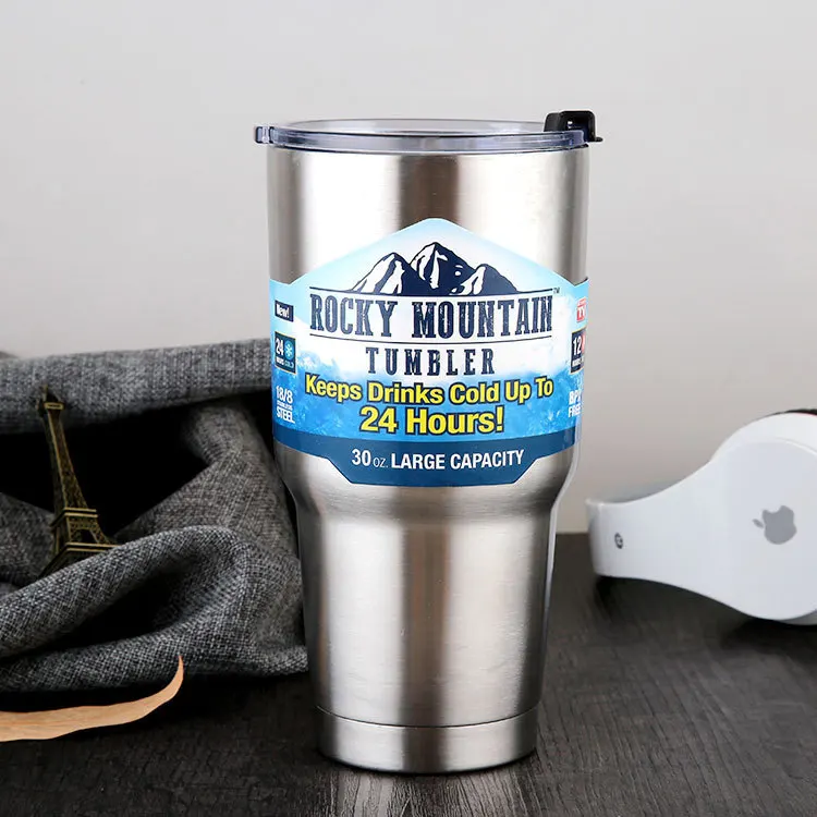 

304 Stainless Steel bing ba Iceberg Cup bing le Double Wall Water Bottle Vacuum Insulation Cup Seal Leak-Proof
