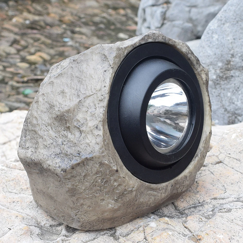 

LED Dimmable Solar Simulated Stone Light White Warm Light Outdoor Garden Lawn Decorative Spotlight