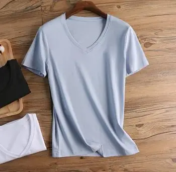 

2020 New Reversible Mercerized Cotton Slim Short Sleeve T-Shirt