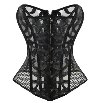 

Openwork Mesh Corset Women Hollow Out Slimming Corset Waist Training Cincher Body Shaper Underbust Control Weight Shapewear