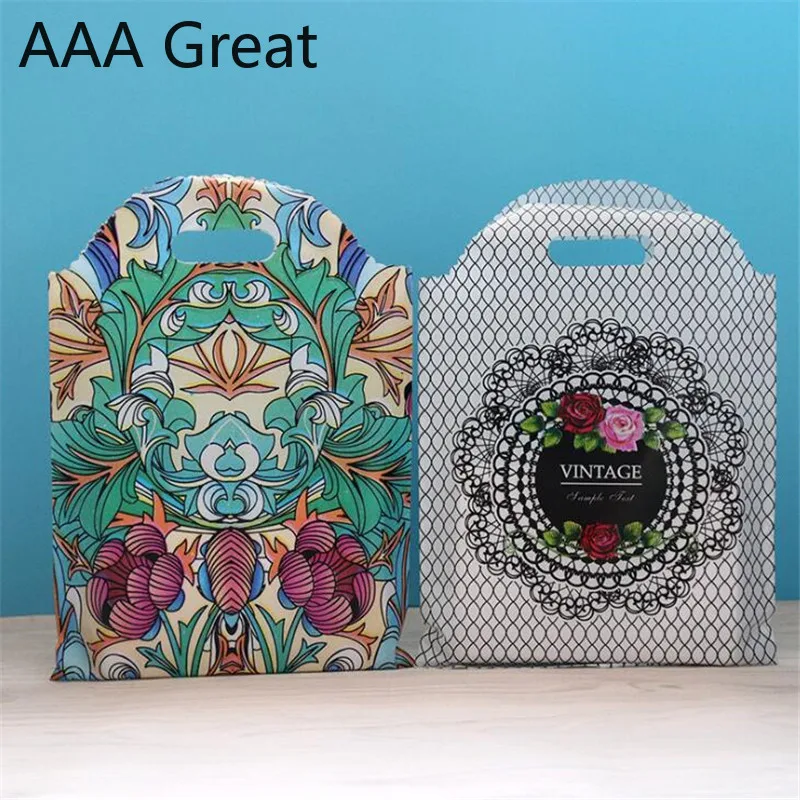 

Bag Cookies Gift Bags for Christmas Party Candy Food&Handmade Packaging Bags Christmas Supplies Flowers Handle Wedding Pouches