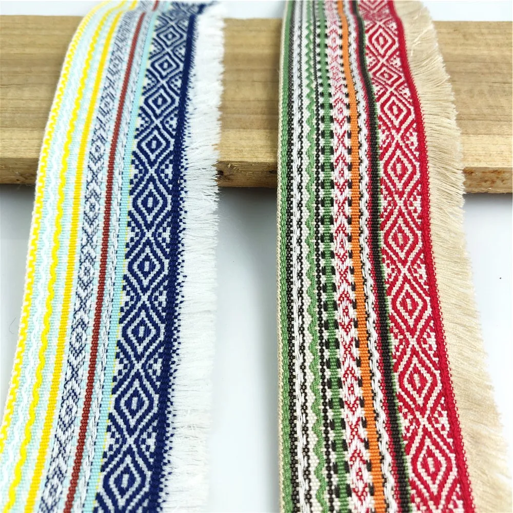 Cotton Fringe Lace 5cm Width DIY Clothing Decoration Material Cord Lace Fabric Webbing Tassel Trim