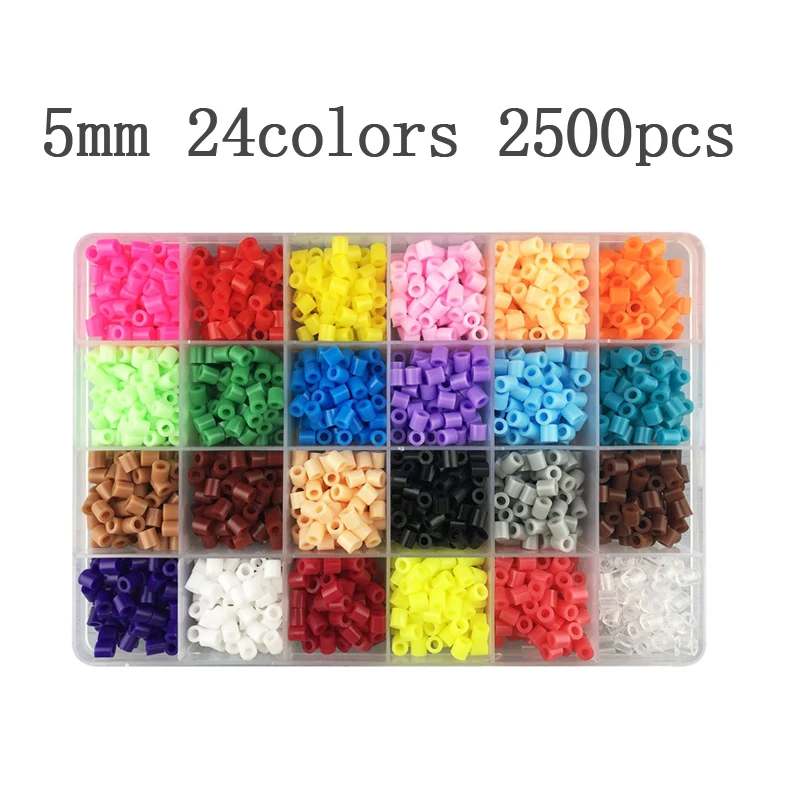 500 PCS/48 Kinds colors 5mm perler Iron Beads Hama Beads Kids