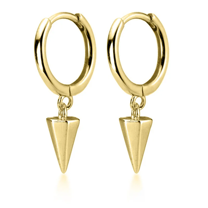 DS1773 Gold Новинка, топ, маленькие 925 пробы, серебряные Подвесные серьги-гвоздики, серьги для женщин, глаза слона, Ослепительный CZ Шарм, маленькие серьги-гвоздики DA537 - Окраска металла: DS1773 Gold