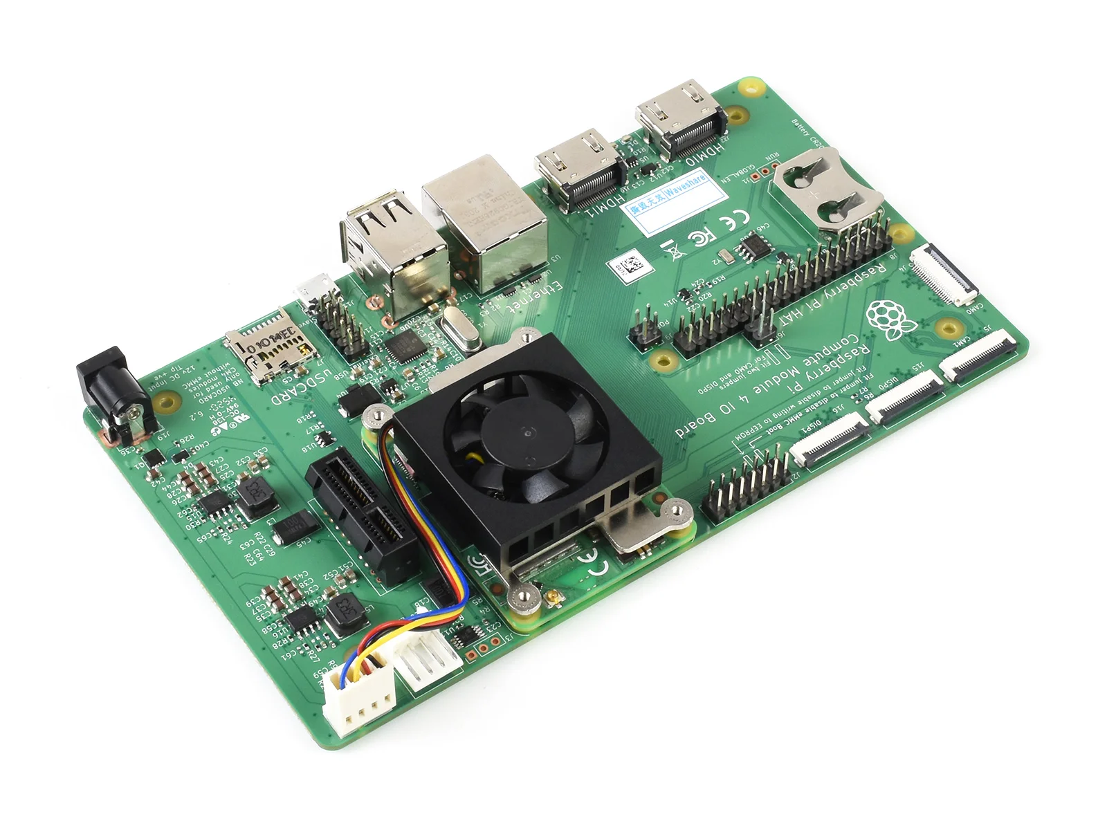 Ventilador Refrigerador para Raspberry pi Módulo Cm4 Baixo Ruído com Fitas Térmicas Quadro demonstração - Imagem 4