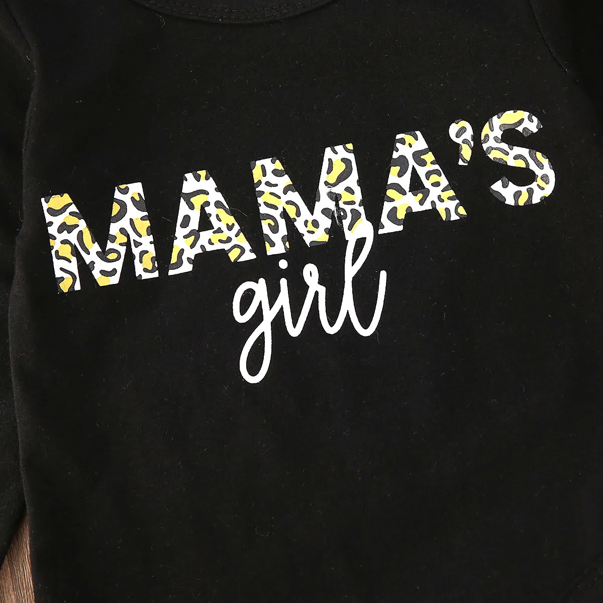 Mama's/хлопковый боди с длинными рукавами для новорожденных девочек, Топы, Длинные леопардовые штаны, штаны, повязка на голову, комплект одежды для малышей из 3 предметов