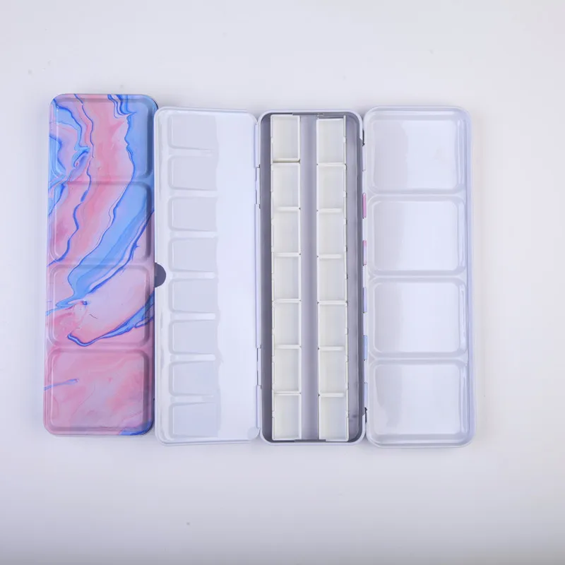 24 Compartment Watercolor Palette - Plastic Paint Mixing Tray For Oil, Acrylic & Watercolor Artists