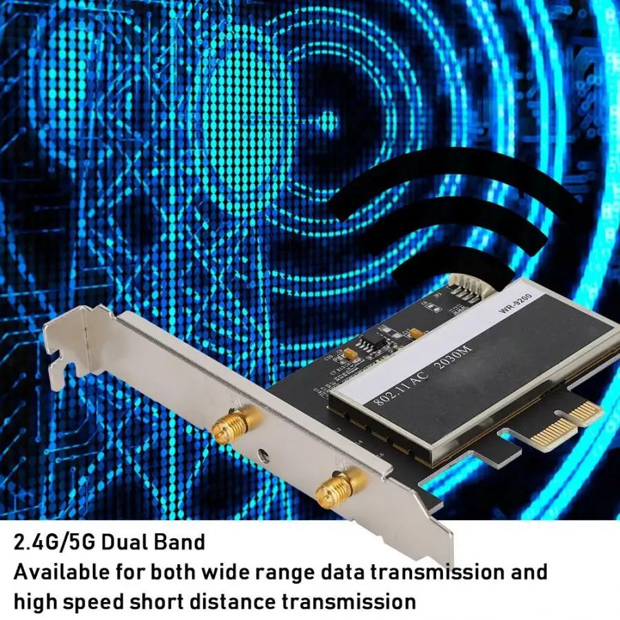 Для настольных ПК Intel 9260NGW WR-9200 1700 Мбит/с 2,4G/5G BT5.0 беспроводная карта+ удлиненная антенна