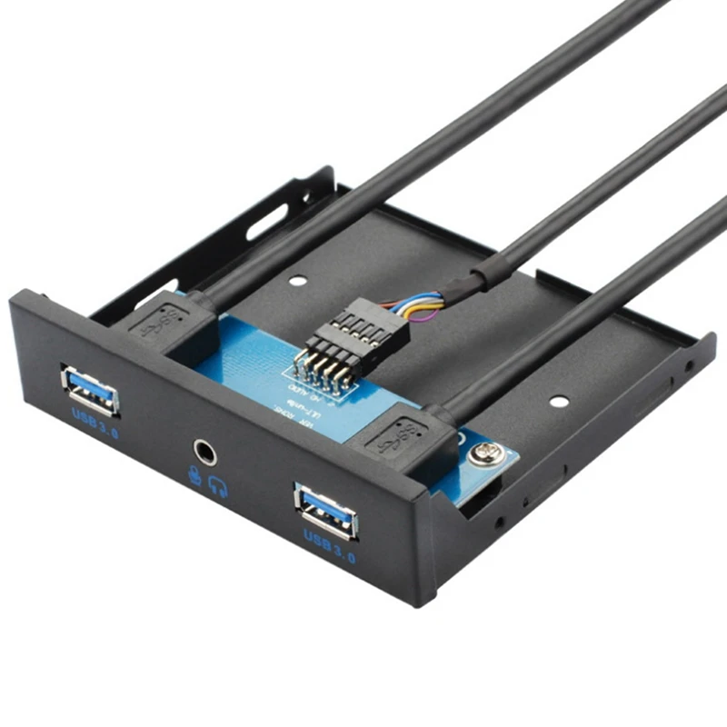 USB3.0 Audio Two In One Headphone Jack Desktop Floppy Drive Panel