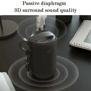 

Bluetooth5.0 Lautsprecher Wireless Wasserdichtes IPX56 5W Dual Driver HD Sound