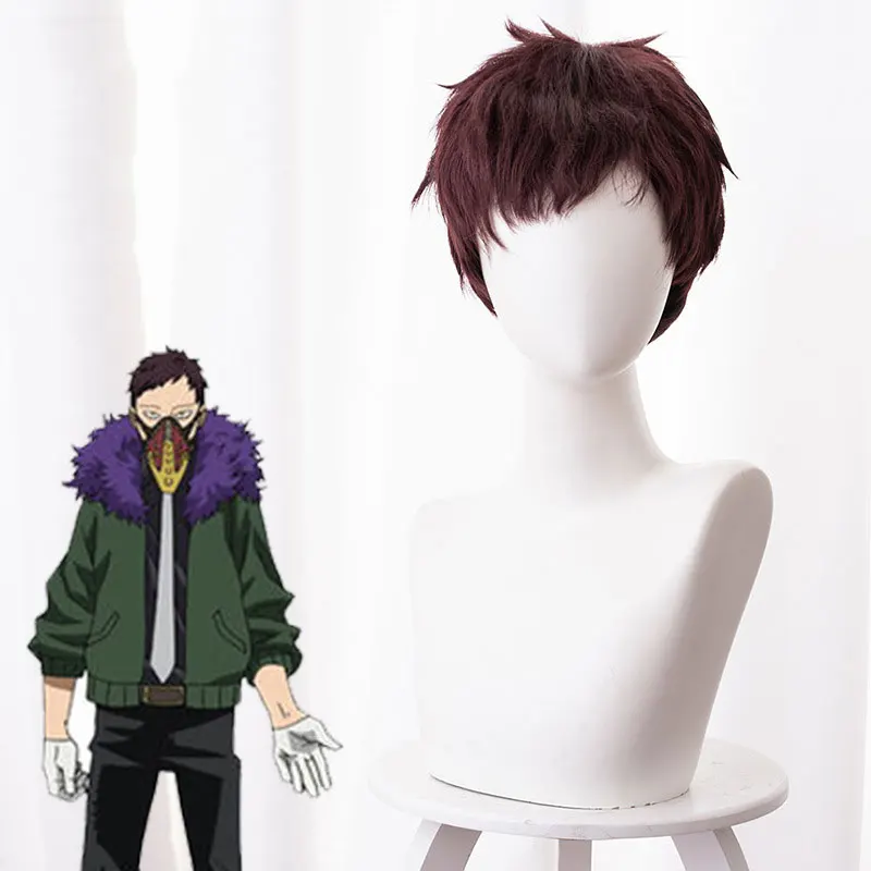 

My Hero Academy Crow Young Master Chisaki Cosplay Wig Anime Fluffy Molding Short Hair Cos Man Wig Accessories Hair