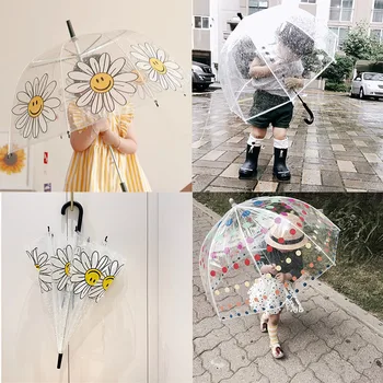

Children's umbrella daisy flower wave dot cute children's daily necessities