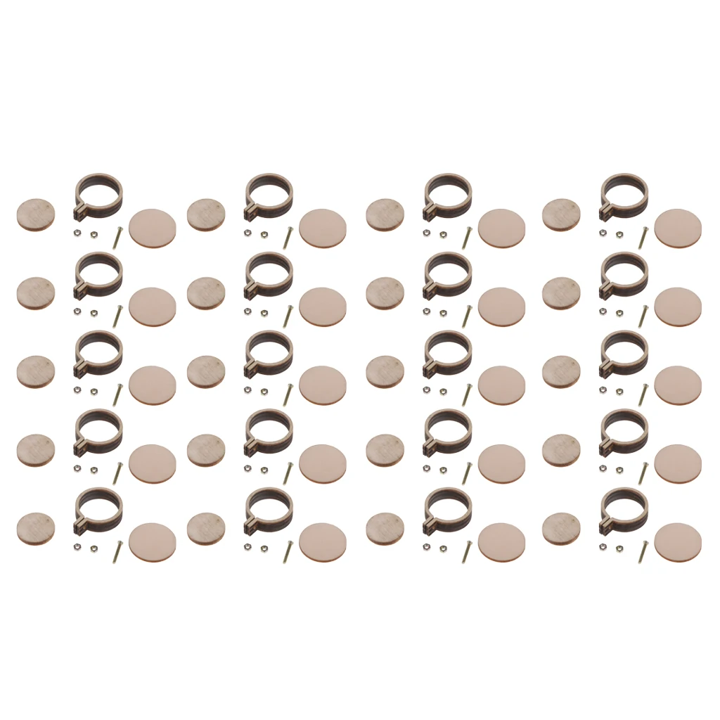 20 Pcs Mini Round Wood Embroidery Hoops Ring Set Cross-Stitch Frame for Children Adults DIY Crafts Pendant 20 Pcs Mini Round Wood Embroidery Hoops Ring Set Cross-Stitch Frame for Children Adults DIY Crafts Pendant