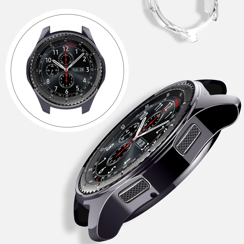 Ультратонкое покрытие из ТПУ защитный кожух для samsung Galaxy Watch 46 мм полное покрытие часов аксессуары подарок высокое качество