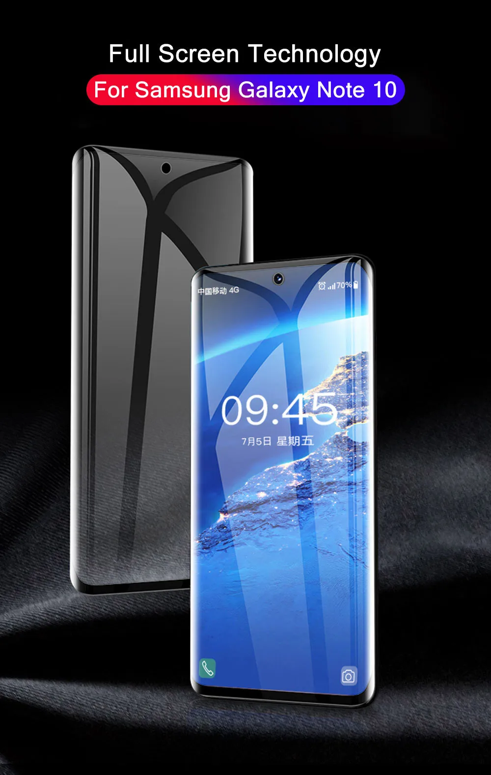 2 шт. полное закаленное стекло для samsung S10 S10plus Note 10 Plus Note10 Note10+ S9 S8 Plus S8Plus S9Plus Премиум Защитная пленка