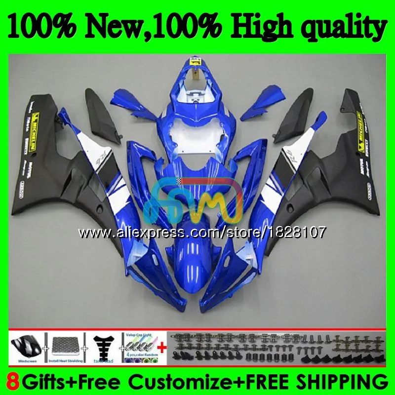 Средства ухода за кожей для YAMAHA YZF R 6 YZF 600 YZF-600 YZFR6 06 07 53BS. 11 YZF R6 06-07 синий 600CC YZF600 YZF-R6 2006 2007 OEM обтекатели