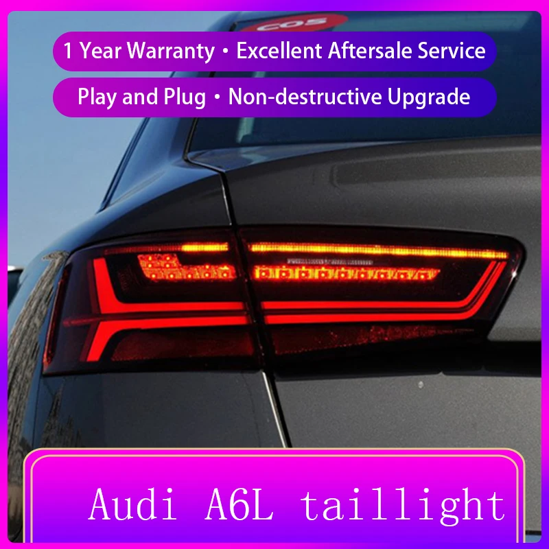 

for Audi A6L 2016-2019 upgrade taillight full LED with moving turning signal