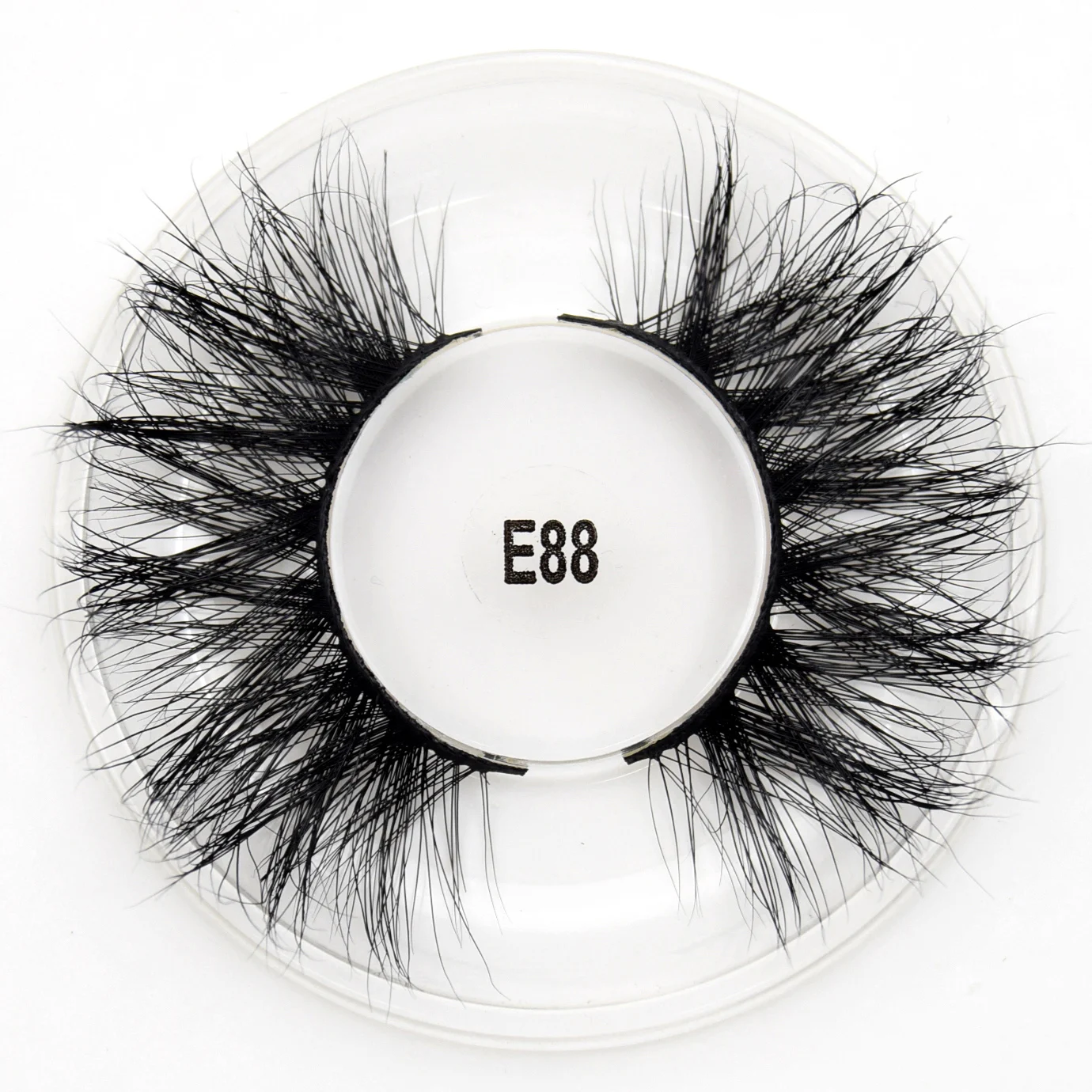 E88 round Visofree 25 мм Драматические Длинные ресницы норковые накладные ресницы 5D ресницы толстые крест-накрест Wispies Fluffies расширение макияж E68 - Цвет: E88 round
