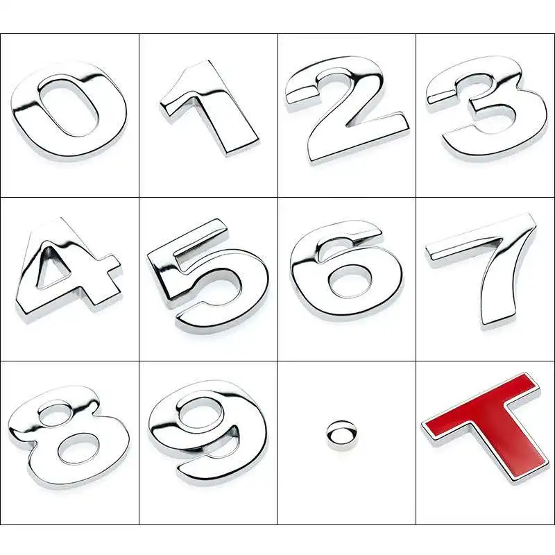 Новые высококачественные автомобильные 3D наклейки в виде нижних букв буквы на