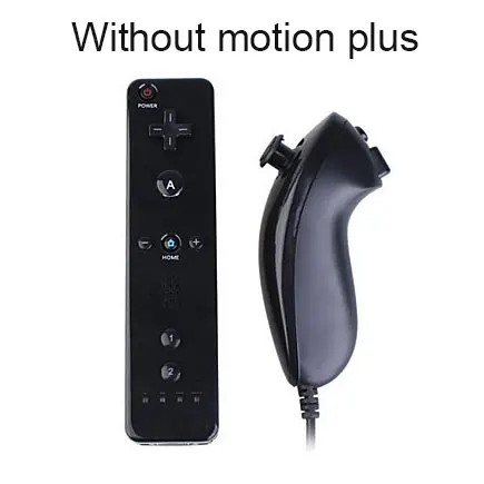 Для геймпад для nintendo wii беспроводной Bluetooth Джойстик пульт дистанционного управления аксессуары Джойстик левая рука+ Nunchuck опционально Motion Plus - Цвет: without motion plus
