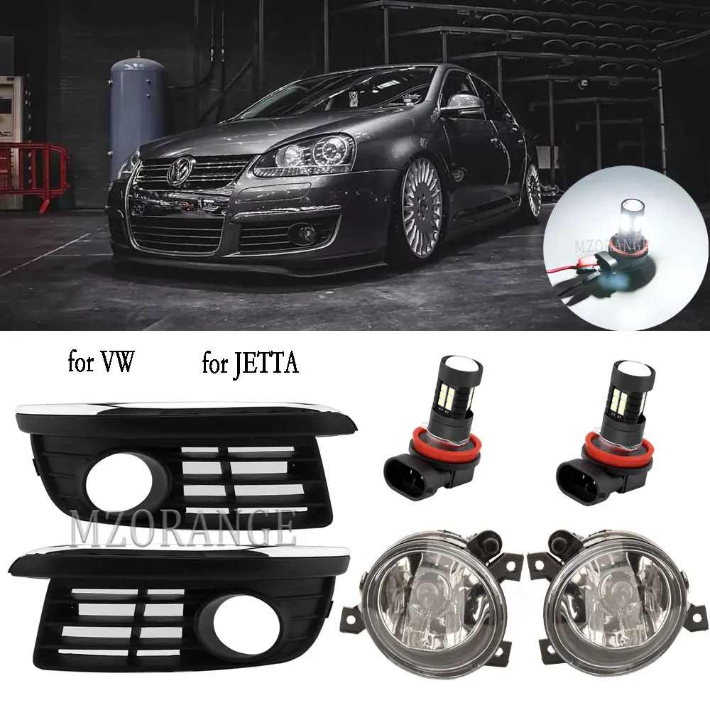 Fog Lights Led Headlight For Vw Jetta V Mk5 Sedan 20062010 Halogen