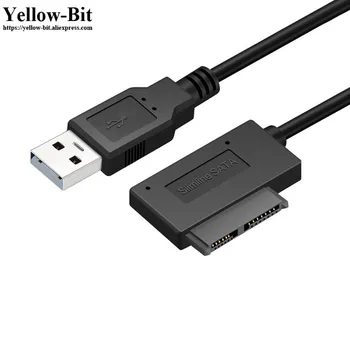 

USB 2.0 Mini Sata II 7+6 13Pin Adapter Converter Cable for Laptop CD/DVD ROM Kit