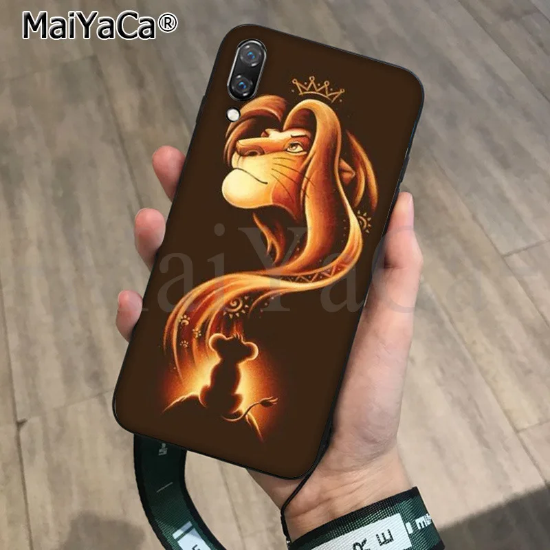 MaiYaCa Hakuna Matata Король Лев ТПУ мягкий черный чехол для телефона iPhone 8 7 6 6S Plus X XS MAX 5 5S SE