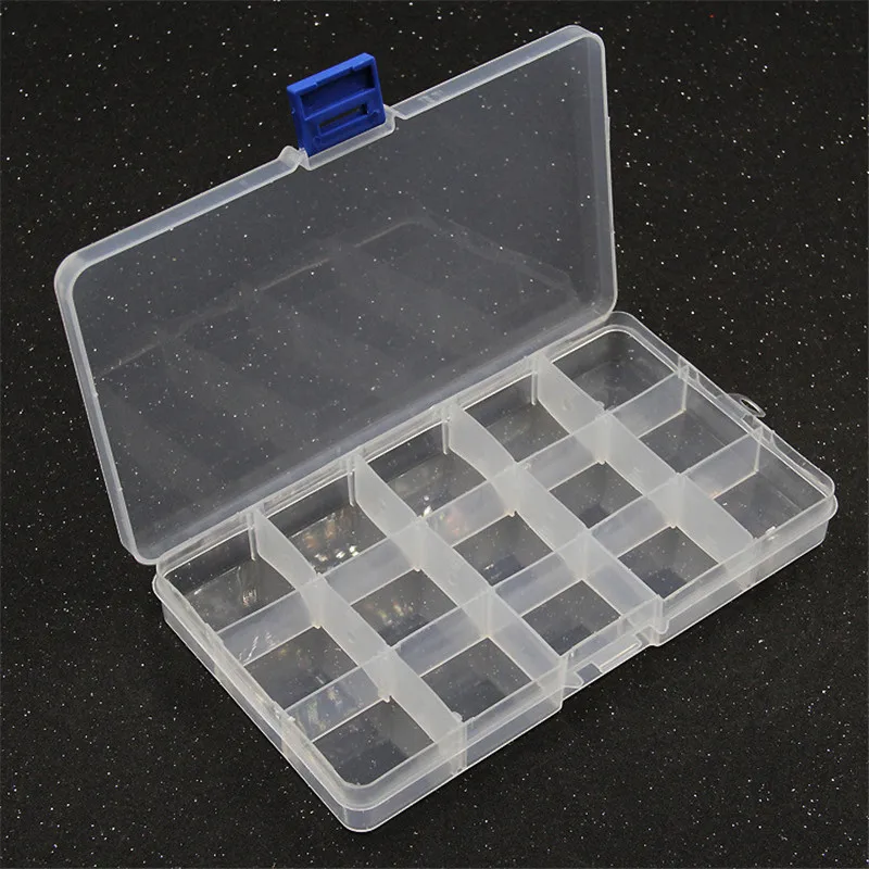 Storage Box Plastic 10 Slots Adjustable Jewelry Storage Box Pill Beads  Holder Case Organizer Storage Boxes - AliExpress