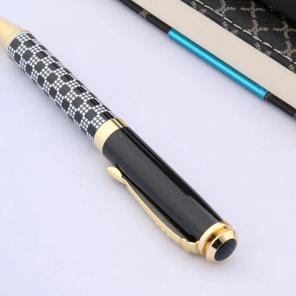 Jinhao 500 металлическая Золотая черно белая шариковая ручка|ballpoint pen|white ballpoint penpen |