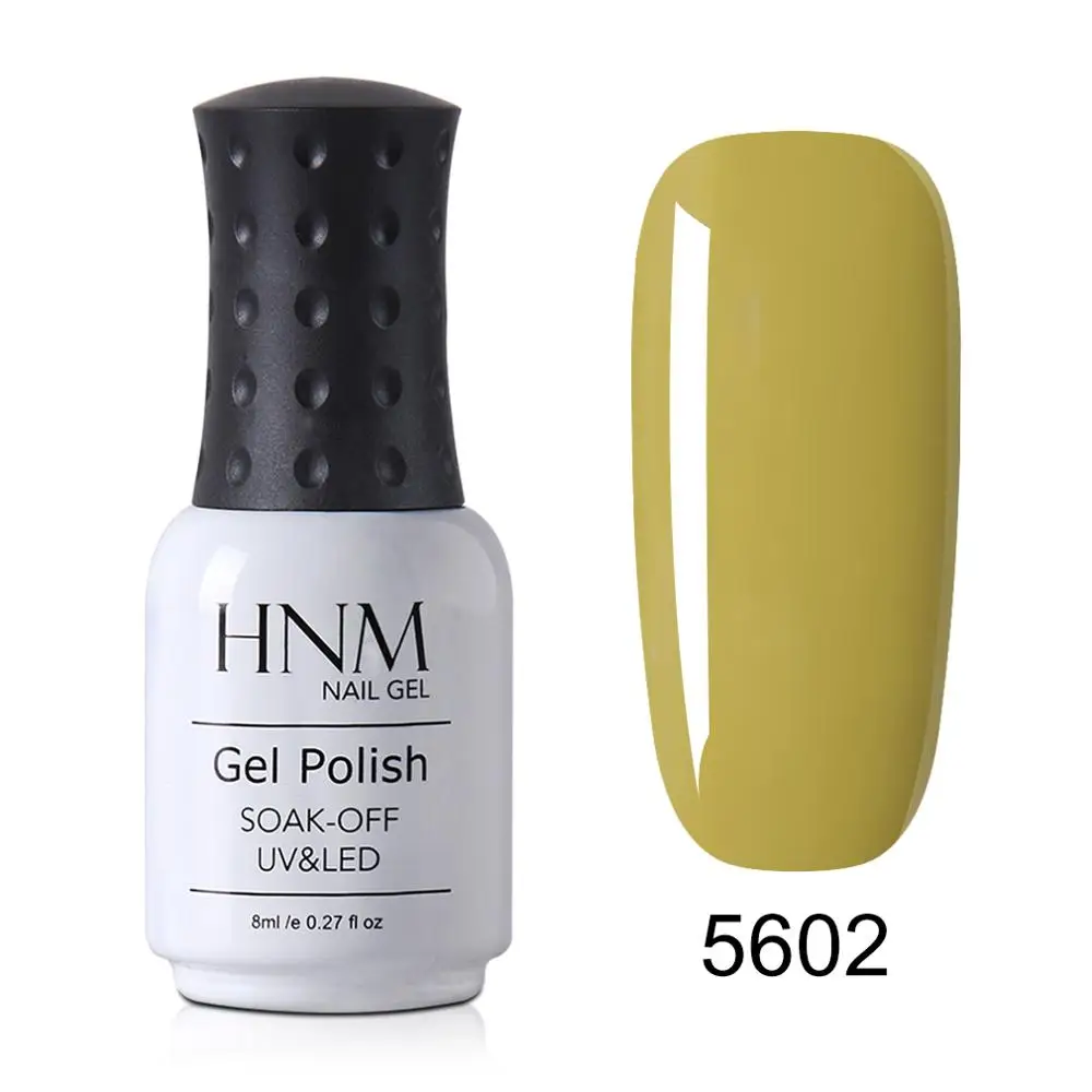 HNM Newest Metallic UV Gel Nail Polish DIY Narl Art Soak Off Hybrid Varnish LED Lamp Semi Permanent Paint Lucky Lacquer Enamel - Цвет: 5602