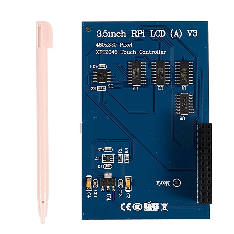 for Raspberry Pi 3.5 Inch 320x480 RGB Pixels HD LCD Display Contact Screen with Pen for Raspberry Pi 2 3 Model B RPI Pi2 Pi3 Acc