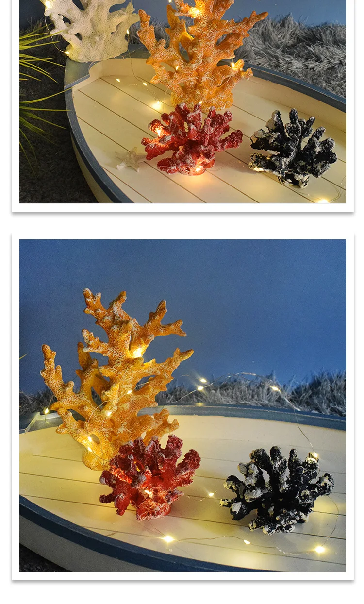 Mini Albero Di Corallo Resina Per Acquario - Decorazione Sottomarina 5x3x5.5cm - Blu - Foto 7