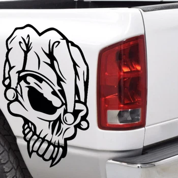 

WILL BE STICKER Skull Joker Why Serious Graphic Side Car Truck Vinyl Sticker Decal Handsome And Cool Stickers