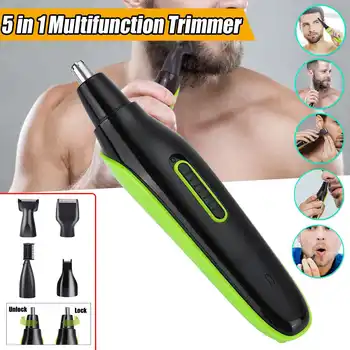 

5 in1 Electric Nose Ear Hair Trimmer Men Rechargeable Beard trimer Shaver Eyebrow Hair removals Styling Hair Trimmer Facial Kit
