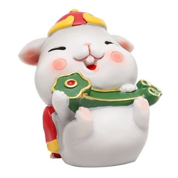 

2020 Miniature Rat Figures Resin Cartoon Mouse Table Ornament Lucky Mice Car Decoration New