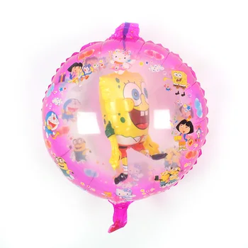 

18inch Cute Cartoon spongebob Ball in the ball balloons happy birthday decorations Gift for Kid babu girl shower surprise