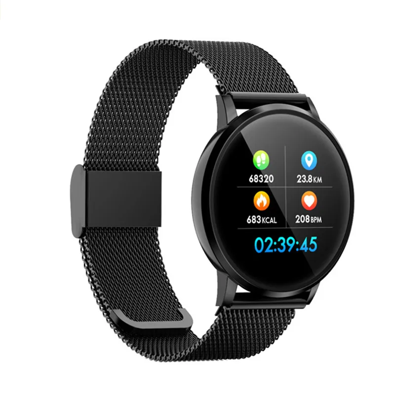black steel DK05 Smart Watch Men Blood Pressure Waterproof Ip68 Smartwatch Women Heart Rate Monitor Fitness Tracker Watch For Android IOS - Цвет: black steel