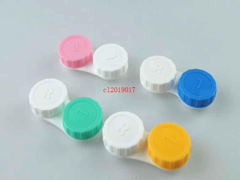Модный чехол для хранения контактных линз Kit mate Double Lens Box L и R Lid