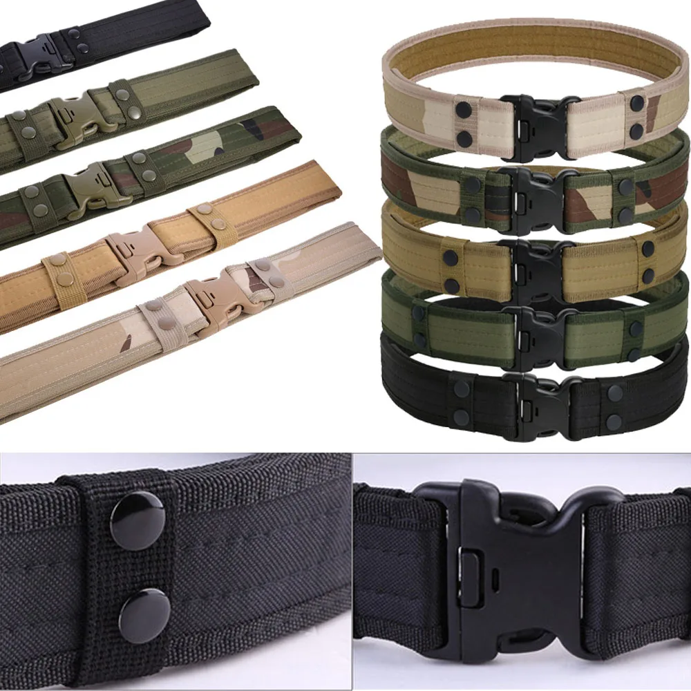 1pc Quick Release Western Outdoor Oxford Cloth Tactical Sports Waistband Buckle Belt For Climbing Outdoor