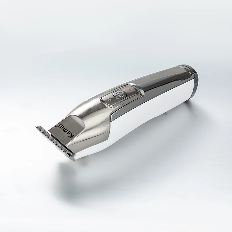 Профессиональная машинка для стрижки волос Kemei с ЖК-дисплеем, триммер для бороды и бороды для парикмахерских мужчин, машинка для стрижки волос