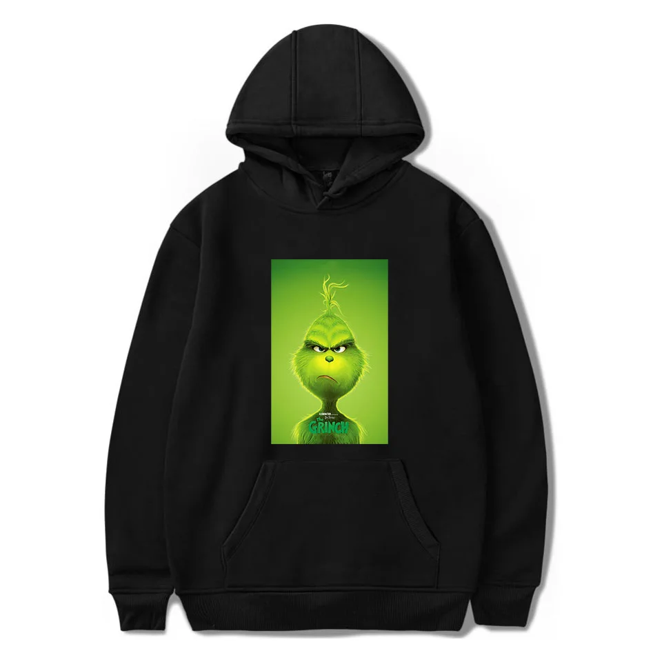 Толстовки с принтом из фильма The Grinch, мужские/женские толстовки, унисекс спортивный костюм, модные пуловеры, уличная толстовка с капюшоном, Топы