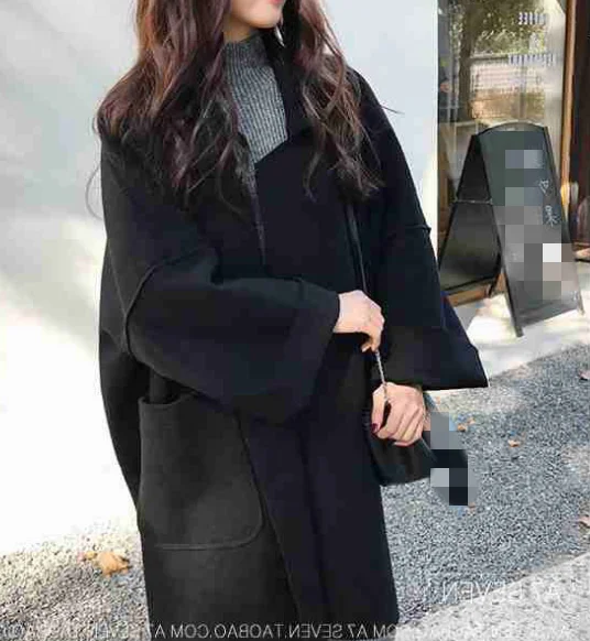 G1497 весна осень новая Корейская версия тонкая секция Женская мода Повседневная Свободная ветровка пальто дешевая