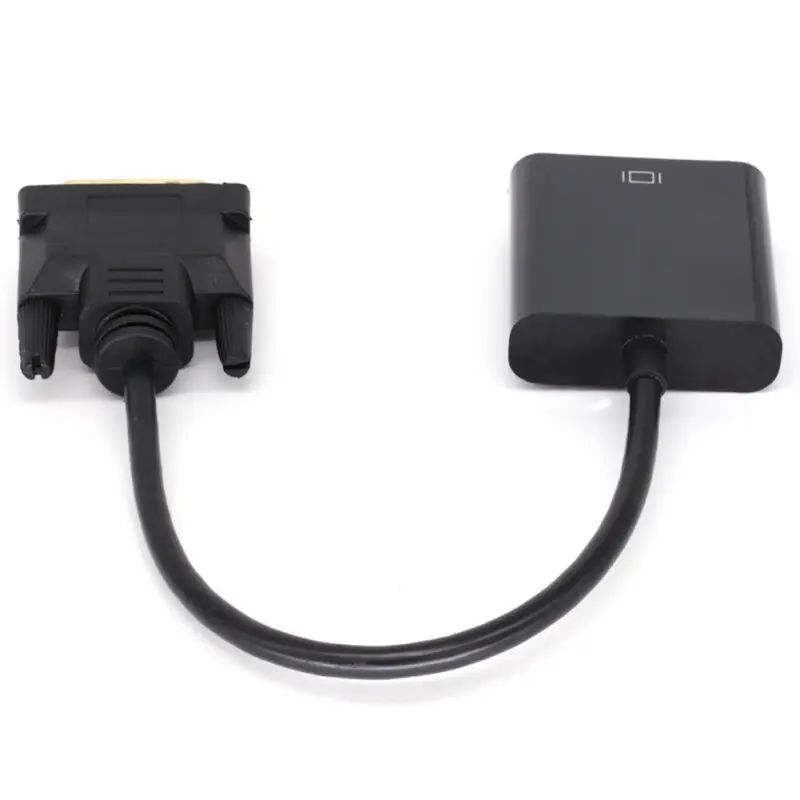 

DVI to VGA HD Transfer Line Adapter Cable Converter For Desktop PC Laptop Good quality and good performance.