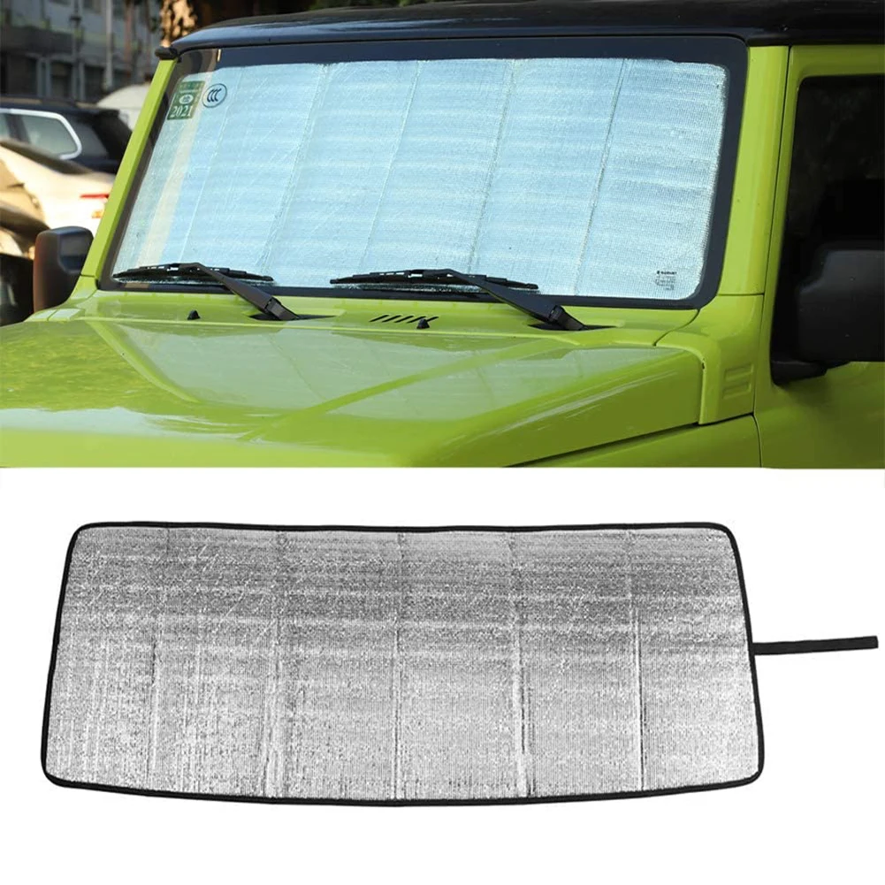 

Windshield Sun Shade Universal Large Silver Car Windscreen Reflective Windshield Visor Cover Front Window UV Block