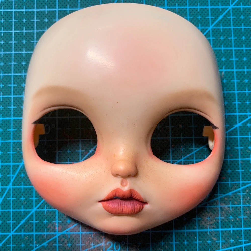 1/6 BJD 30 см куклы игрушки 19 суставов высокое качество Кастомизация кукла Обнаженная Блит, лицевая пластина с макияжем милый жаба макияж - Цвет: Серый