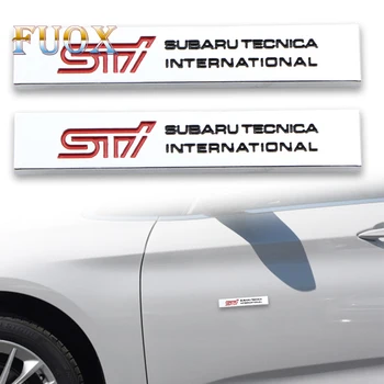 

2PCS Fashion 3D Car Accessories aluminum Metal STI Emblem Badge Sticker For Alpha Romeo Giulietta myth No. 147 159 Car-Styling